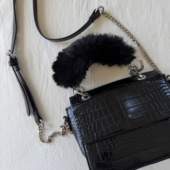 ZARA Croc-Embossed Winter Bag - Picture 2 of 9